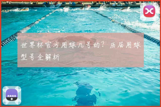 世界杯官方用球几号的？历届用球型号全解析